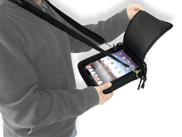 Padded Ballistic Nylon Hybrid Travel Case w/ Strap for iPad Air