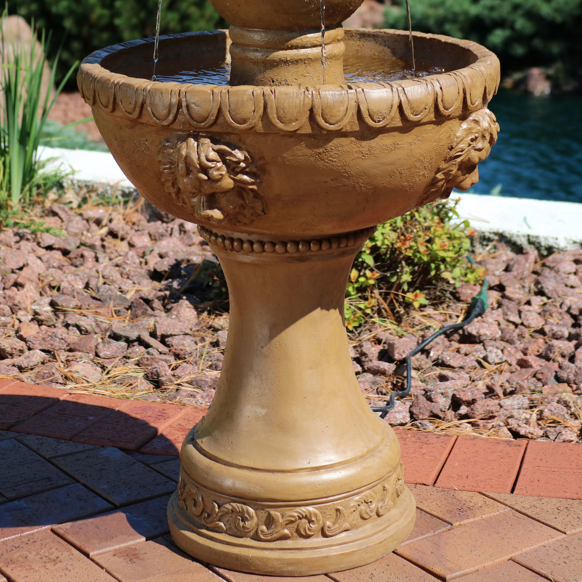 Backyard And Patio Waterfall Feature 41 Inch Tall Sunnydaze