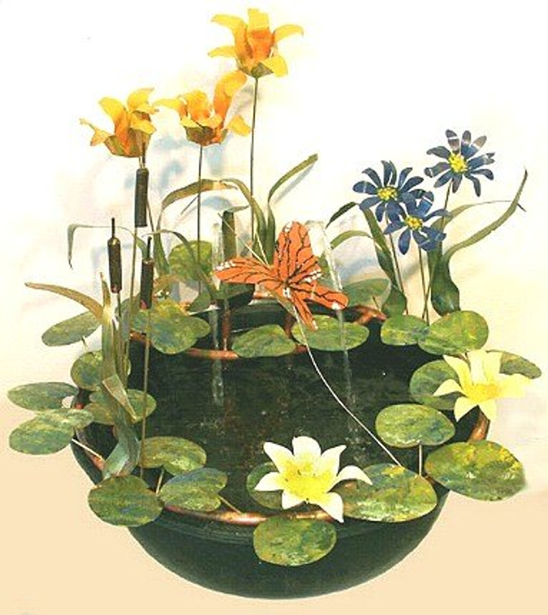 Tiger Lily Copper Fountain Water Fountains