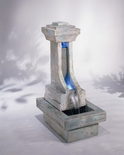 Unique Cast Stone Fenelon Falls Fountain By Henri Studio Water Fountains