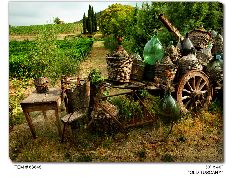 Old Tuscany Canvas Wall Art Outdoor D Eacute Cor