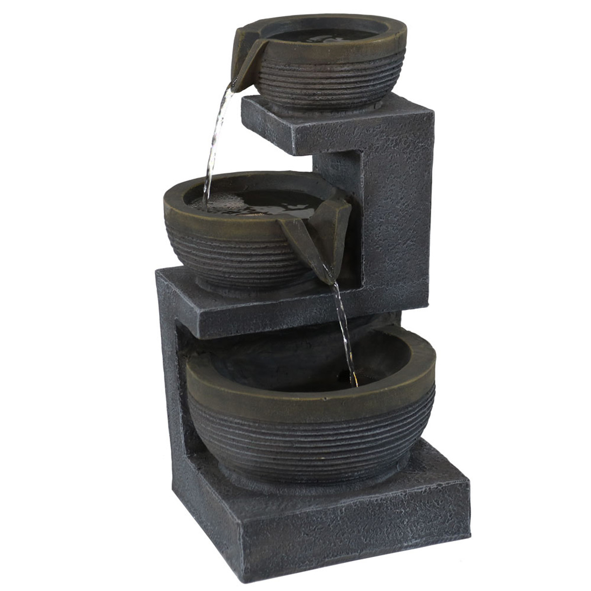 Home Garden Indoor Fountains Table Top Electric Water Fountain 3 Tier Cascading Bowls With Led Light Stbalia Ac Id