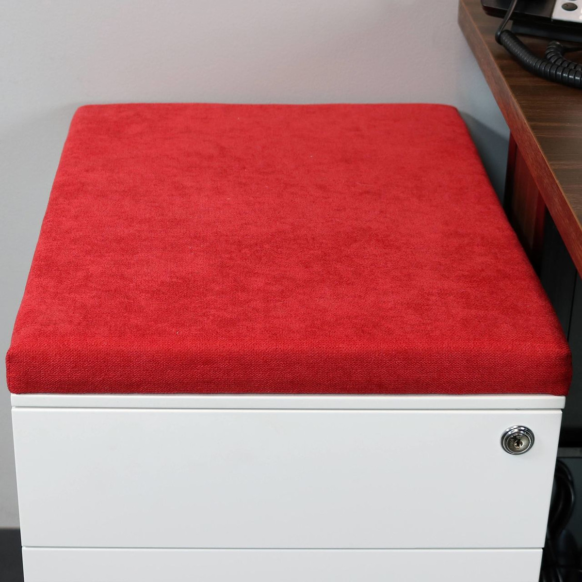 Casl Brands File Cabinet Cushion Seat For Mobile Pedestals With