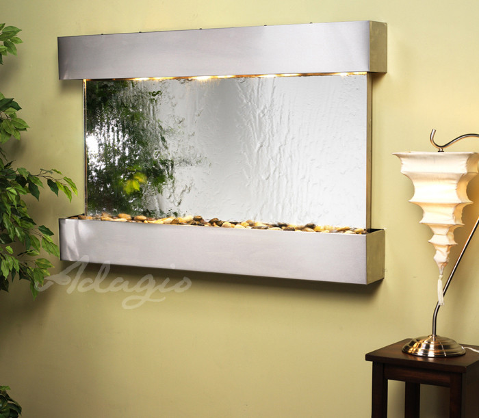 Adagio Sunrise Springs Glass Reflections Wall Fountain