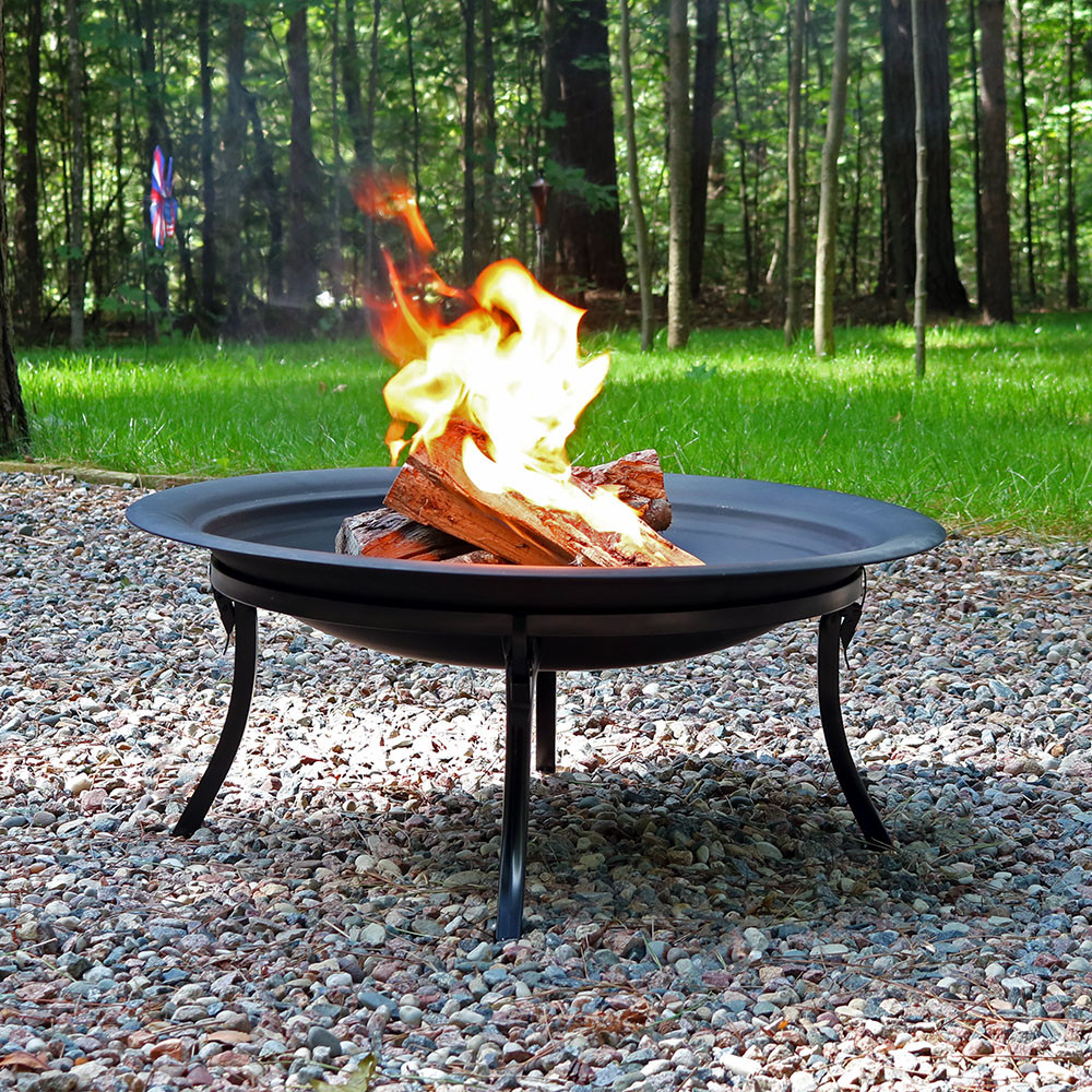 Sunnydaze 29” Portable Folding Fire Pit with Case
