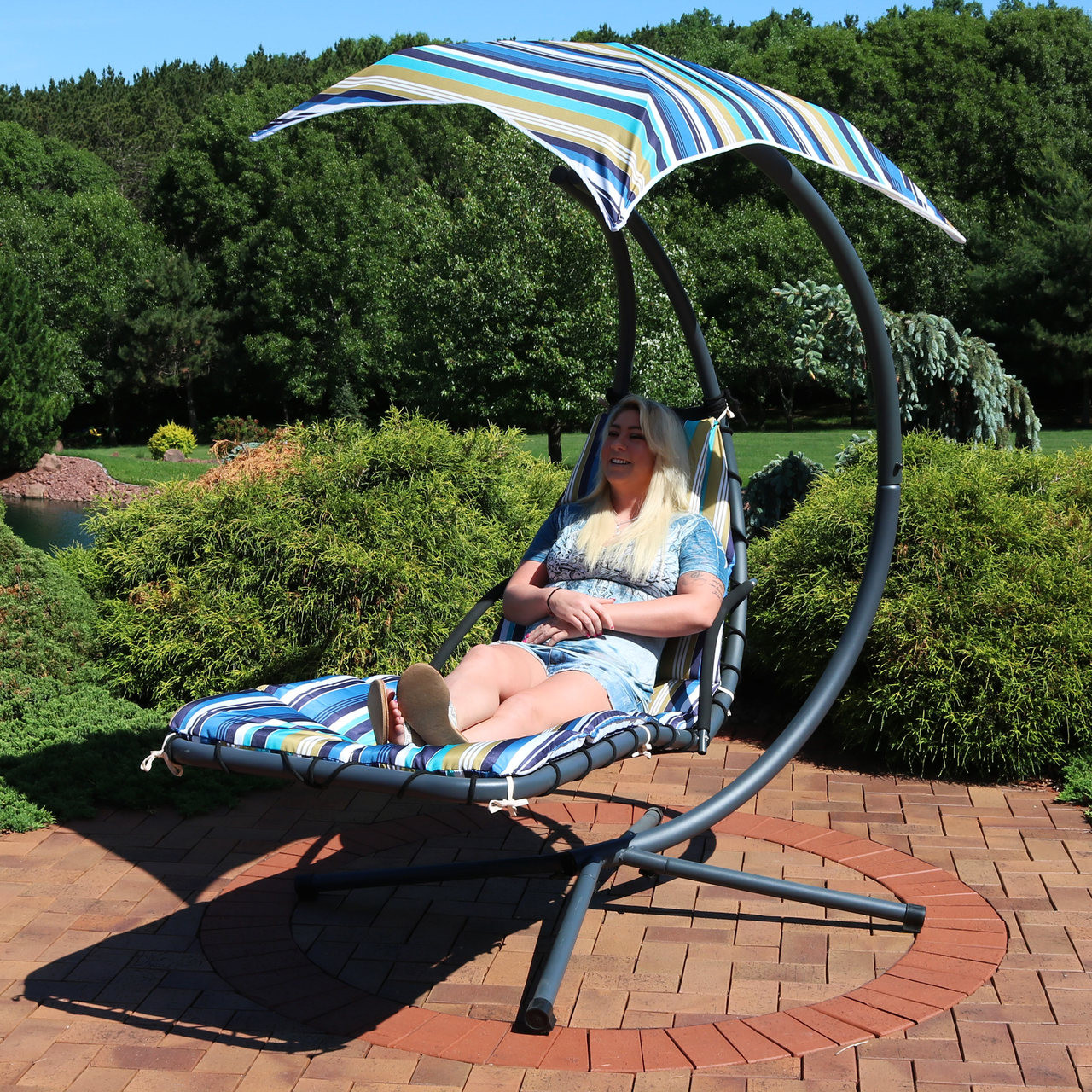 Sunnydaze Floating Chaise Lounge Chair
