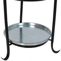 Sunnydaze Ice Bucket Drink Cooler with Stand and Tray Bottom