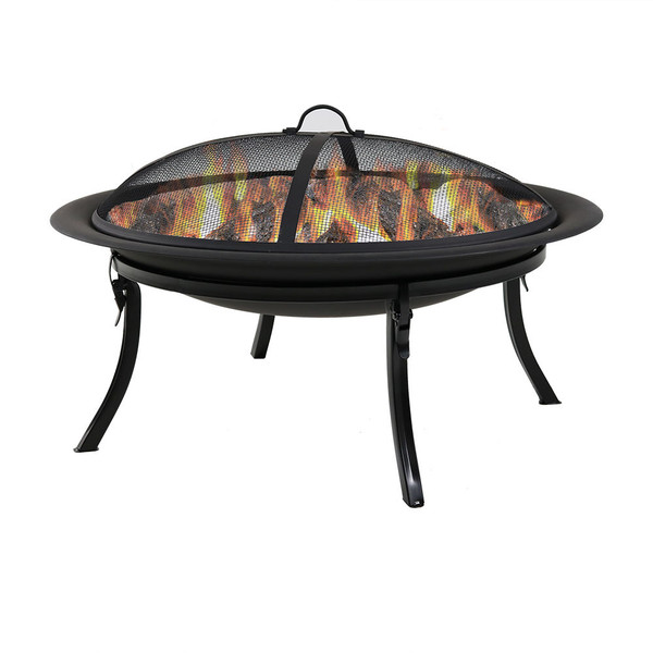 Sunnydaze 29” Portable Folding Fire Pit with Case