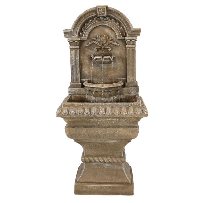 Sunnydaze Ornate Lavello Outdoor Water Fountain with Electric ...