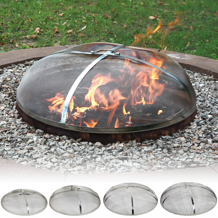 Sunnydaze Stainless Steel Fire Pit Spark Screen