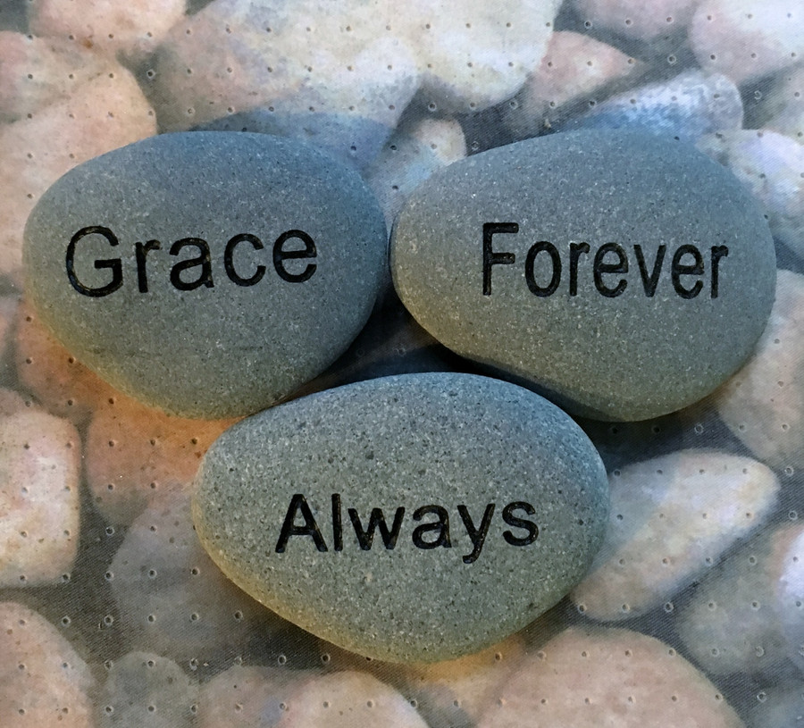 Engraved 2-3" Palm Sized Engraved Stones - Pack of 3