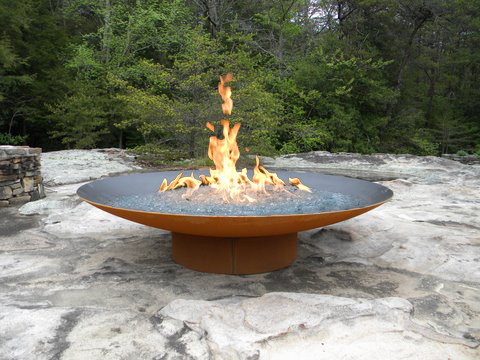 Asia Gas Fire Pit by Fire Pit Art – Serenity Health