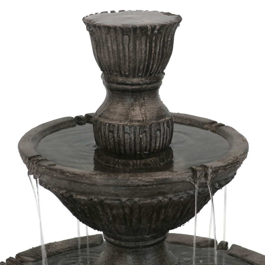 Top View of Classic 3 Tier Designer Outdoor Water Fountain