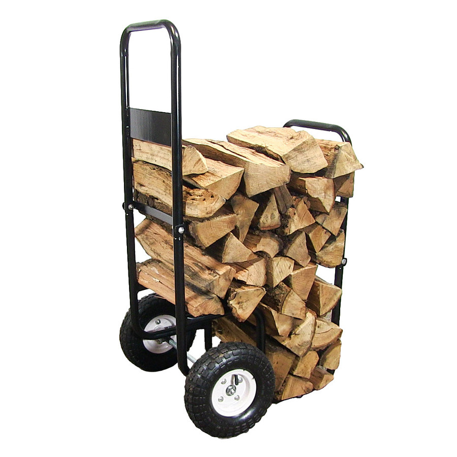 Sunnydaze Firewood Log Cart with Wheels