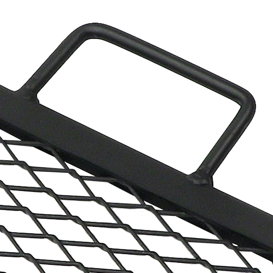 Sunnydaze X-Marks Square Fire Pit Cooking Grill
