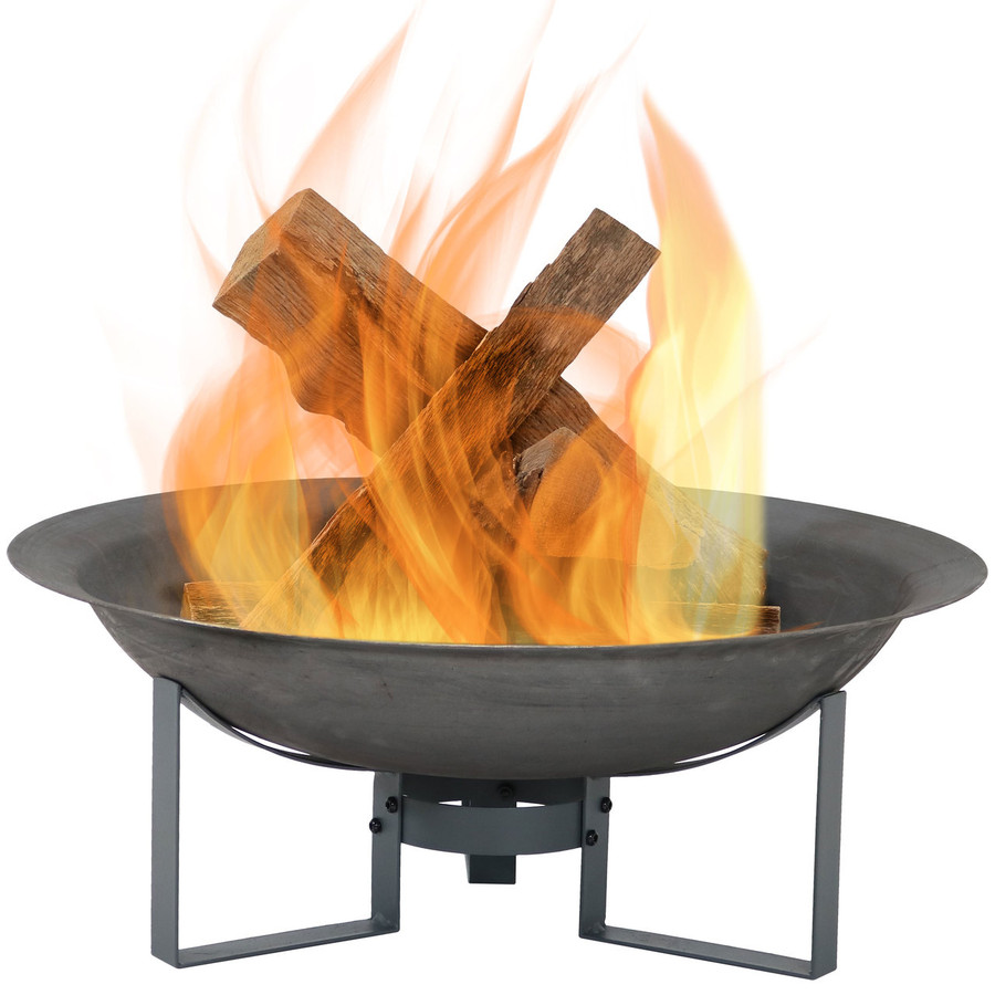 Modern Cast Iron Fire Pit Bowl with Stand