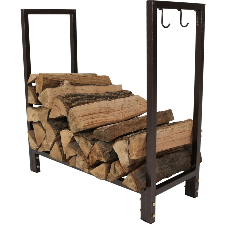 Log Rack with Logs