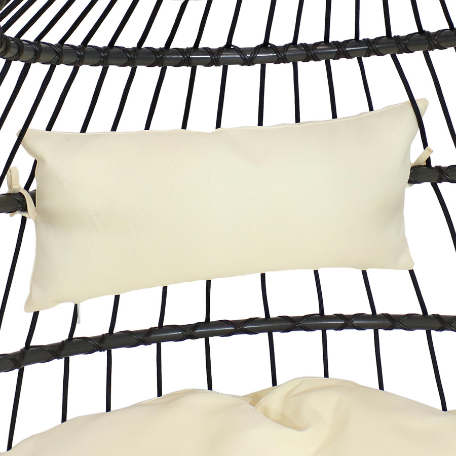Closeup of Headrest Cushion, Cream
