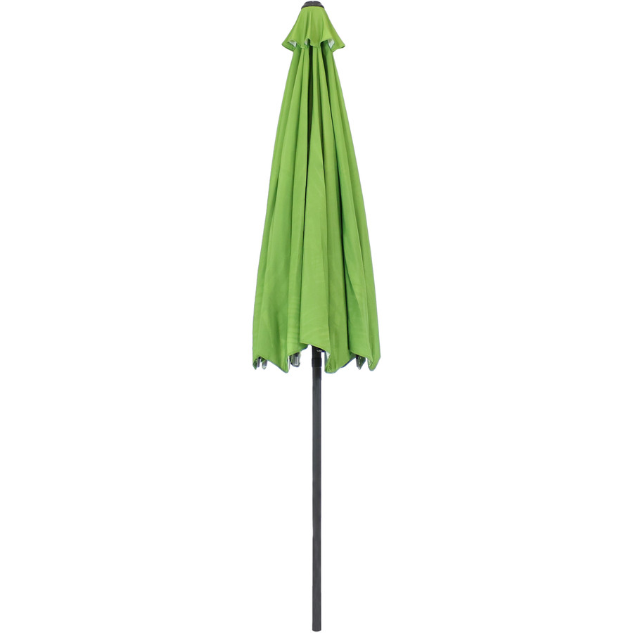 Green Tropical Leaf Patio Umbrella (Closed)