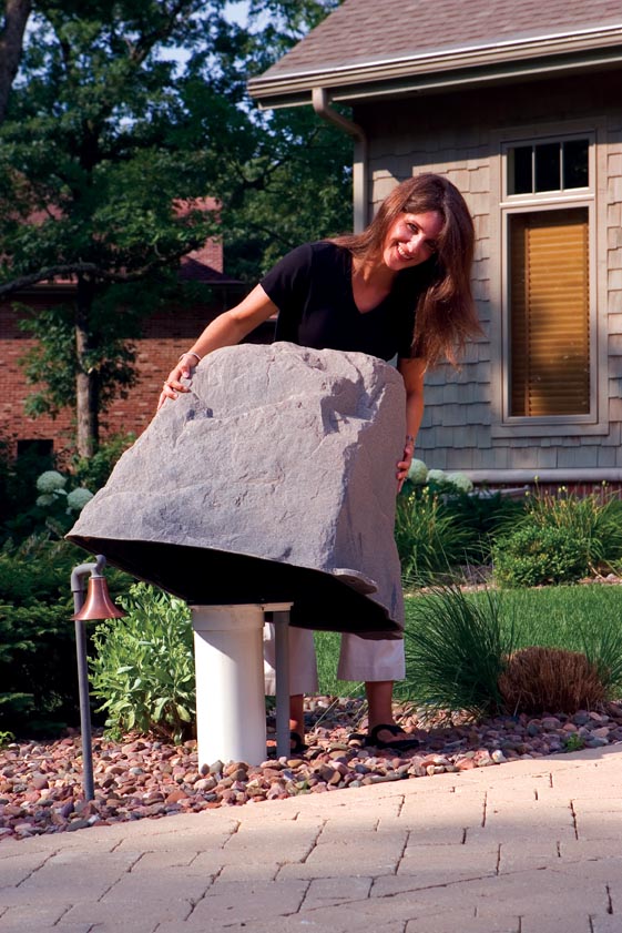 Dekorra Fake Rock Well Cover For Pipes And Pumps 102