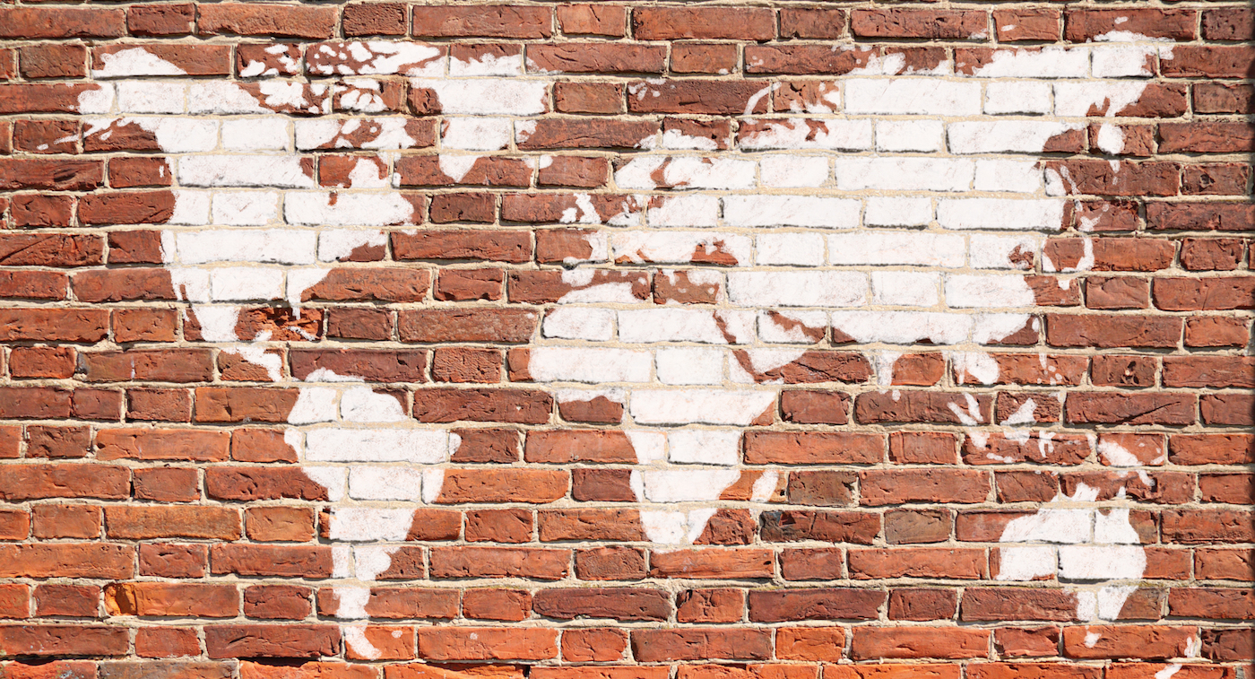 Map on brick