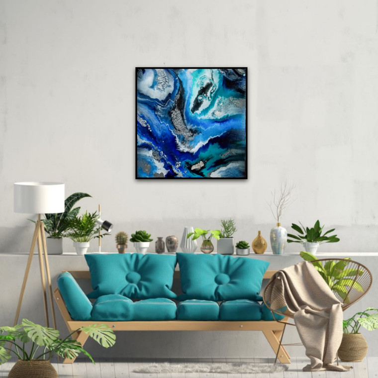 Blue Ocean Abstract Painting