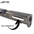 Custom Inlay Window Cut Pistol Slide Milling Service by Joint Force Enterprises Custom Inlay Window Cut Pistol Slide Milling Service by Joint Force Enterprises