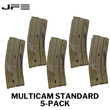 5-Pack Multicam Standard CPD/DURAMAG AR15/M4 Aluminum Magazines  5-Pack Multicam Standard CPD/DURAMAG AR15/M4 Aluminum Magazines
