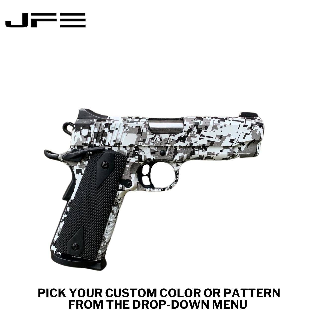 Complete Semi Auto Metal Frame Pistol with Removable Grips Custom