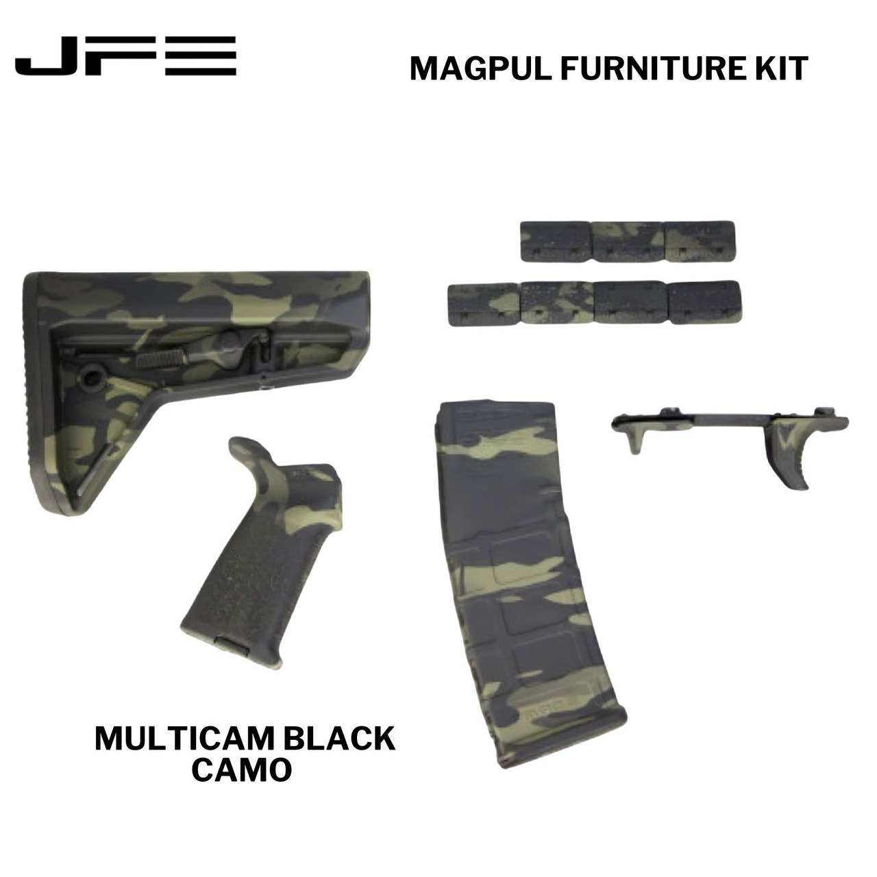 cft. docking military JK/mossgreen×black MAGPUL Furniture Set MULTICAM BLACK at Joint Force Enterprises