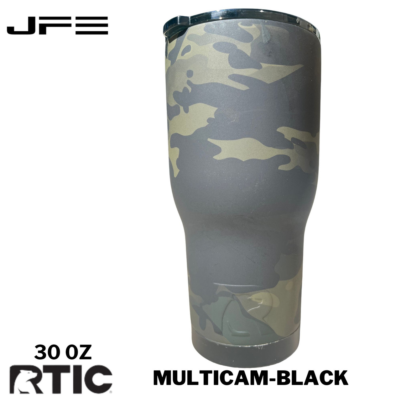 MultiCam YETI Tumbler coated in Mojito, Graphite Black and