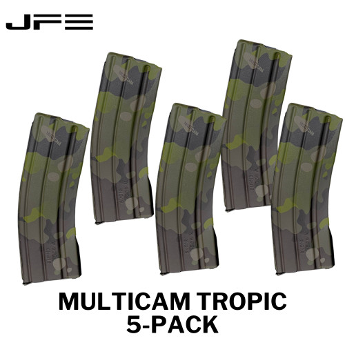 5-Pack Multicam Tropic CPD/DURAMAG AR15/M4 Aluminum Magazines at