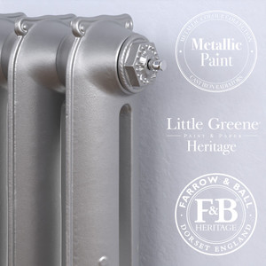 CI-ST-MET-SILVER-CU00 - Stanton 2 Column Cast Iron Radiator H450mm x W267mm