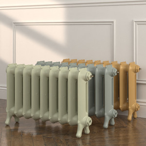 CI-ST450-FB-032-COOKING-APPLE-025-PIGEON-066-INDIA-YELLOW-LS00 - Stanton 2 Column Cast Iron Radiator H450mm x W267mm