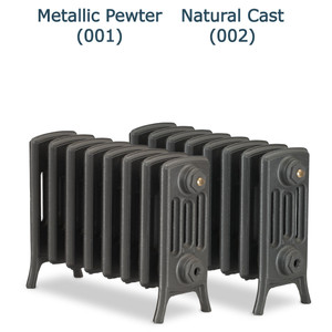 CI-NE360-4-D-001-002 - Georgian 4 Column Cast Iron Radiator H360mm x W208mm