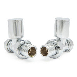 M-MAN-010-ST-C - Aaron Modern Manual Straight Chrome Radiator Valves