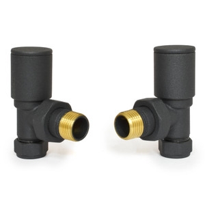 M-MAN-006-AG-A - Marvine Modern Manual Angled Anthracite Radiator Valves