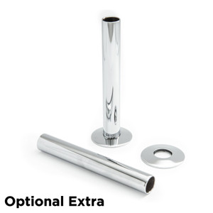 OE-A-PIP-500-130-C - Beyer Modern Manual Angled Chrome Radiator Valves