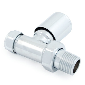 M-MAN-007-ST-C-ALT00 - Marvine Modern Manual Straight Chrome Radiator Valves