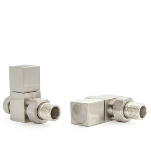 M-MAN-014-ST-SN-ALT00 - Boxer Modern Manual Straight Brushed Satin Nickel Radiator Valves