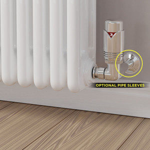 M-TRV-073-CR-C-SLEEVE-OPTION - Ramone Modern TRV Corner Black Nickel Thermostatic Radiator Valves