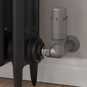 M-TRV-052-CR-PWP-CU00 - Duran Modern TRV Corner Matte Metallic Grey Thermostatic Radiator Valves