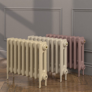 CI-RK460-LG-LS00 - Rook 2 Column Victorian Cast Iron Radiator H460mm x W216mm