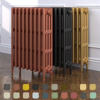 Richmond 4 Column Victorian Cast Iron Radiator H760mm x W1928mm