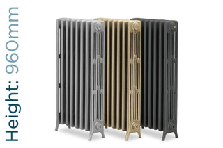 Georgian 4 Column Cast Iron Radiator H960mm x W208mm Georgian 4 Column Cast Iron Radiator H960mm x W208mm