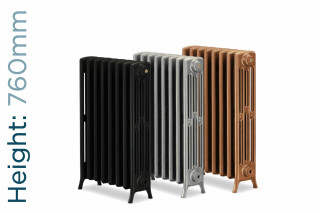 Georgian 4 Column Cast Iron Radiator H760mm x W208mm