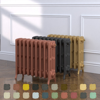 Georgian 4 Column Cast Iron Radiator H505mm x W208mm