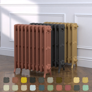 Georgian 4 Column Cast Iron Radiator H660mm x W208mm