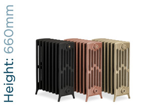 Georgian 6 Column Cast Iron Radiator H660mm x W208mm Georgian 6 Column Cast Iron Radiator H660mm x W208mm