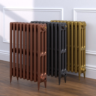 Shelbourne 3 Column Victorian Cast Iron Radiator H645mm x W880mm